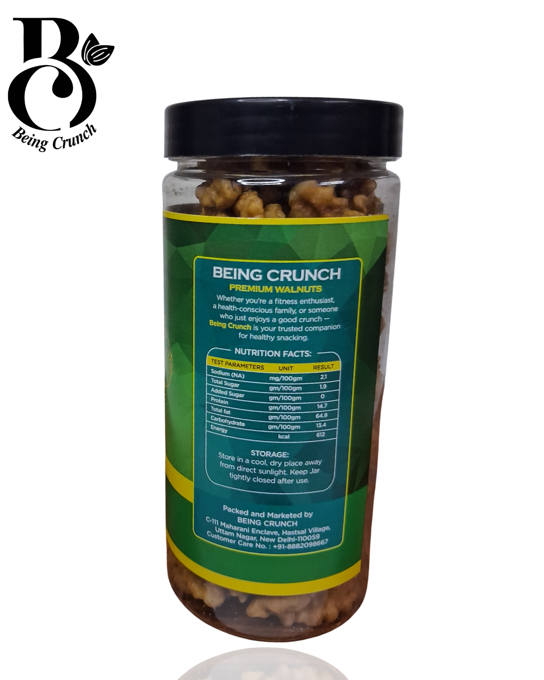 Being Crunch Premium Walnuts Kernels (Without Shell)